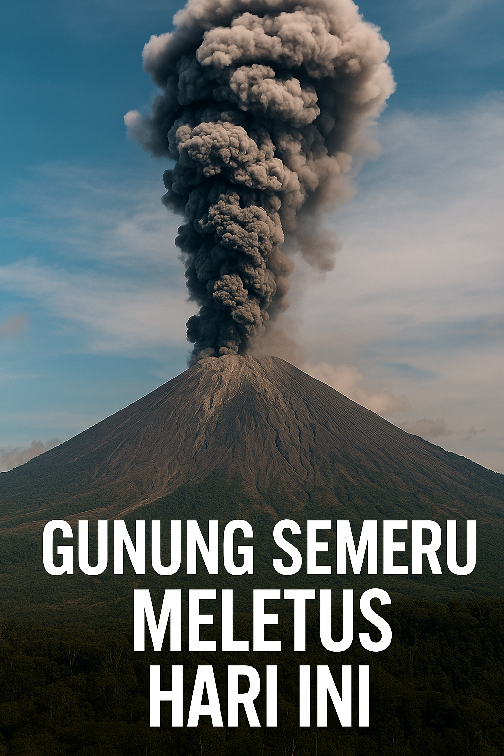 Gunung Semeru Meletus Hari Ini: Kondisi Terkini, Korban, dan Situasi di Sekitar Gunung